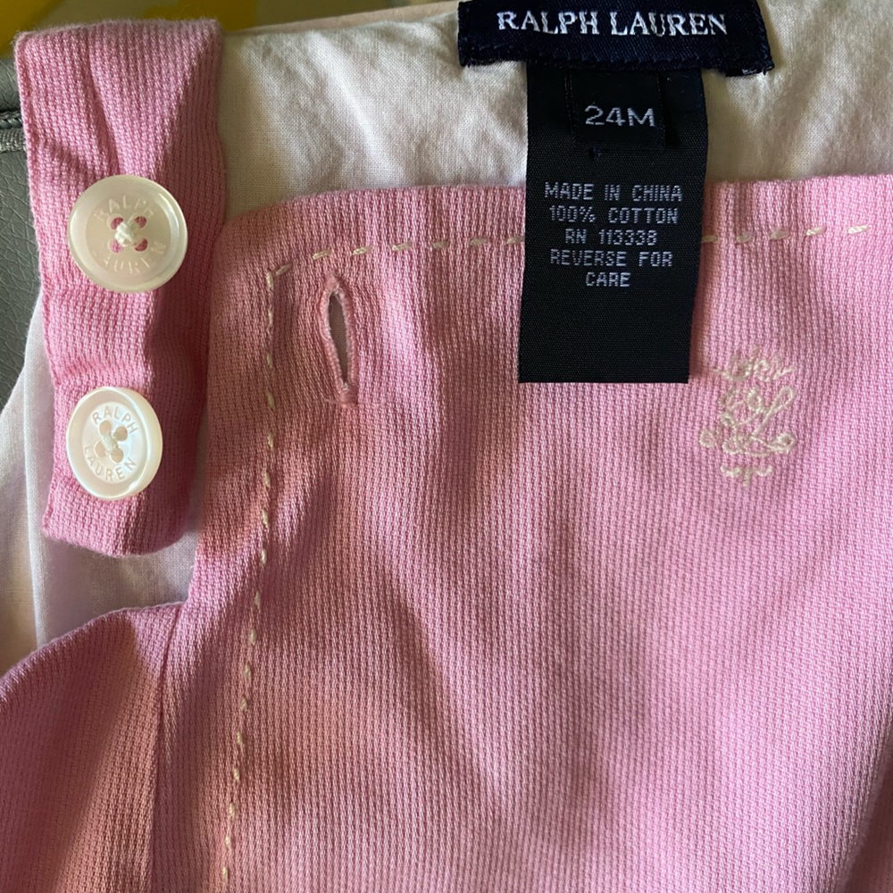 NWOT Gorgeous Ralph Lauren Pleated Jumper Skirtall Dress 24m
